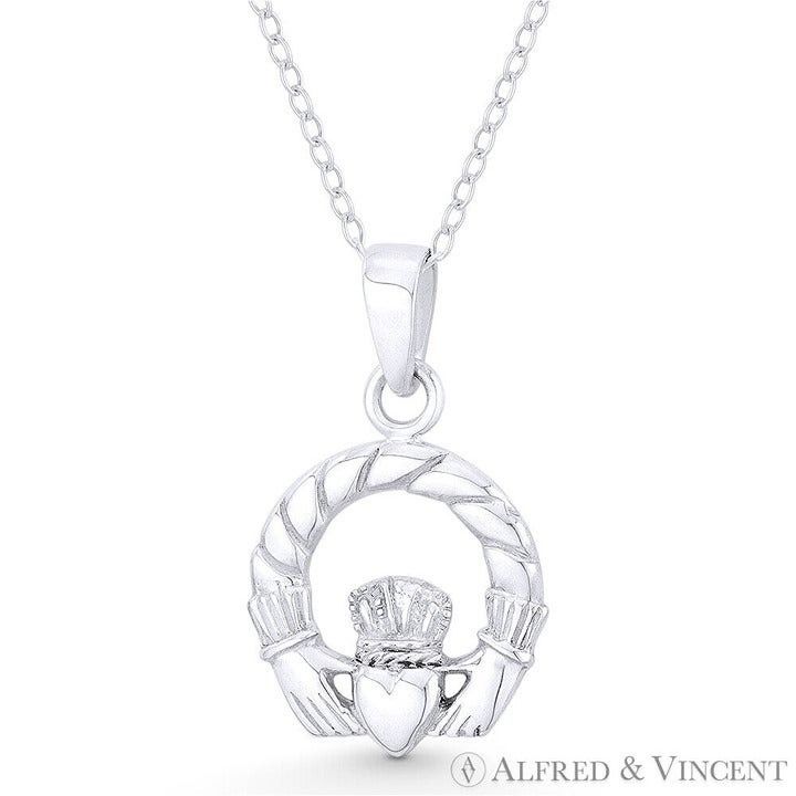 Other Irish Claddagh & Heart Celtic Luck Charm 24.5x15mm Pendant Size ONE SIZE - 1 Preview