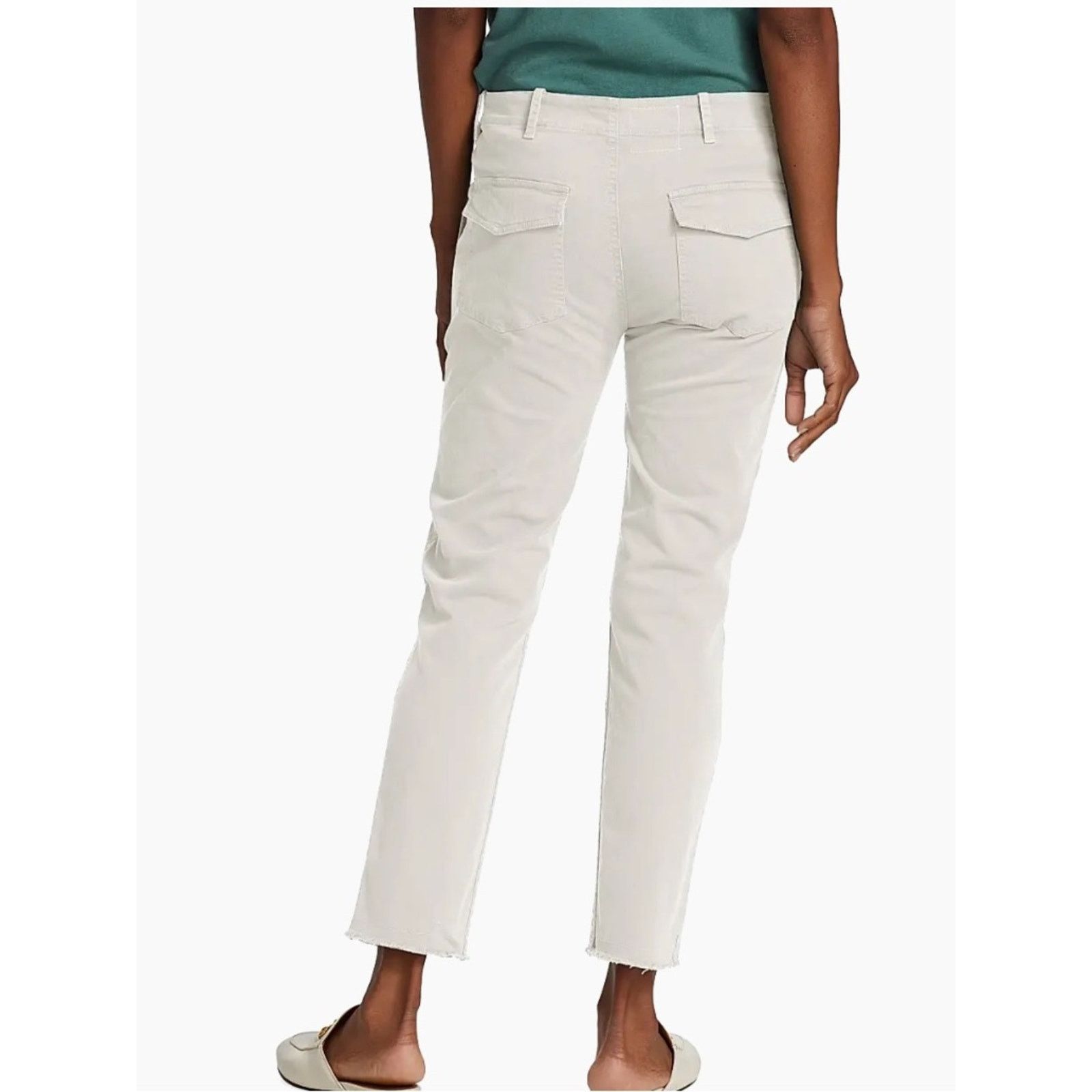 Nili Lotan NILI LOTAN $390 Jenna Corduroy Pant Winter White Womens 8 Size 30" / US 8 / IT 44 - 10 Thumbnail