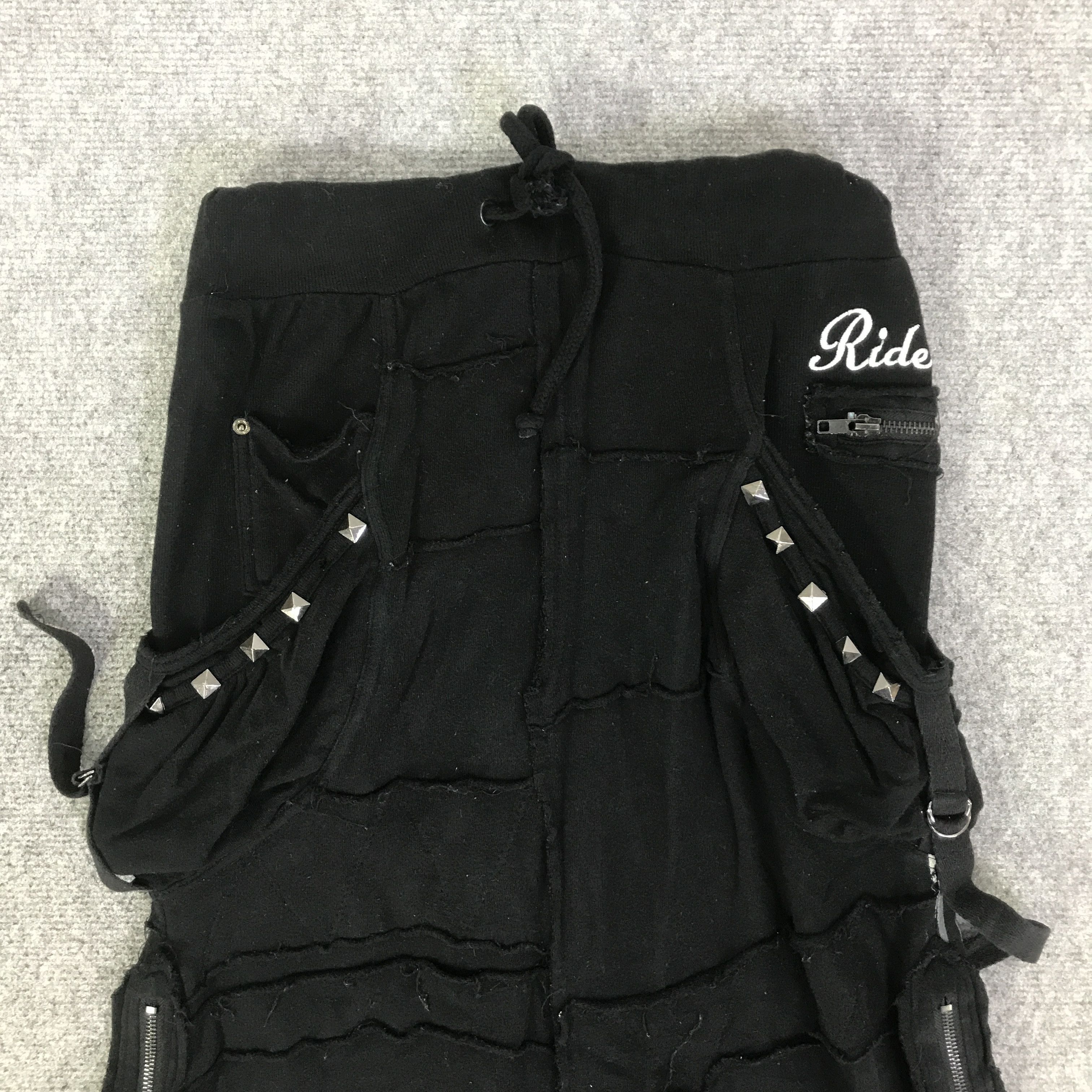 Japanese Brand PUNK SKIRT BLACK JAPANESE BRAND MEXI SKIRT K130B6 Size 28" / US 6 / IT 42 - 2 Thumbnail