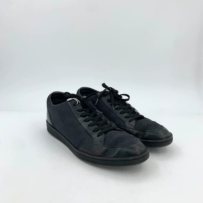 Louis Vuitton Louis Vuitton Black checkerboard lace-up board shoes Size US 7.5 / EU 40-41 - 2 Thumbnail