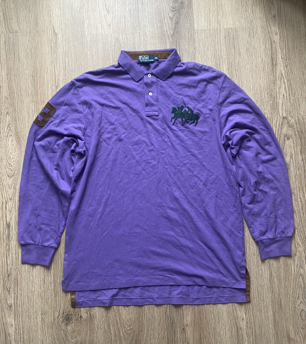 Polo Ralph Lauren × Vintage Polo Ralph Lauren #3 big logo vintage longsleeve rugby XL Size US XL / EU 56 / 4 - 1 Thumbnail