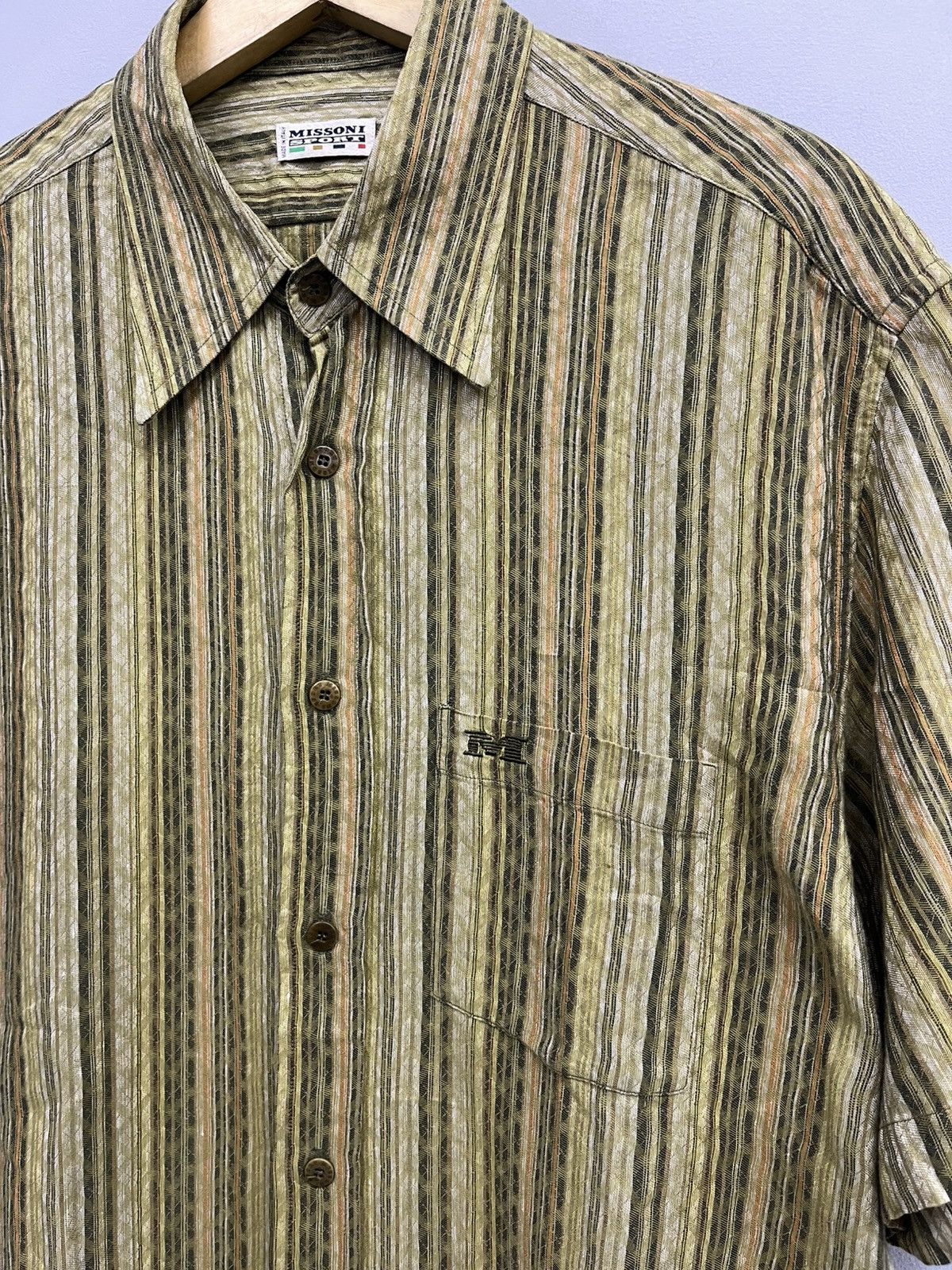 Missoni ‼️Vtg Missoni Sport Short Sleeve Shirt‼️ Size US L / EU 52-54 / 3 - 6 Thumbnail