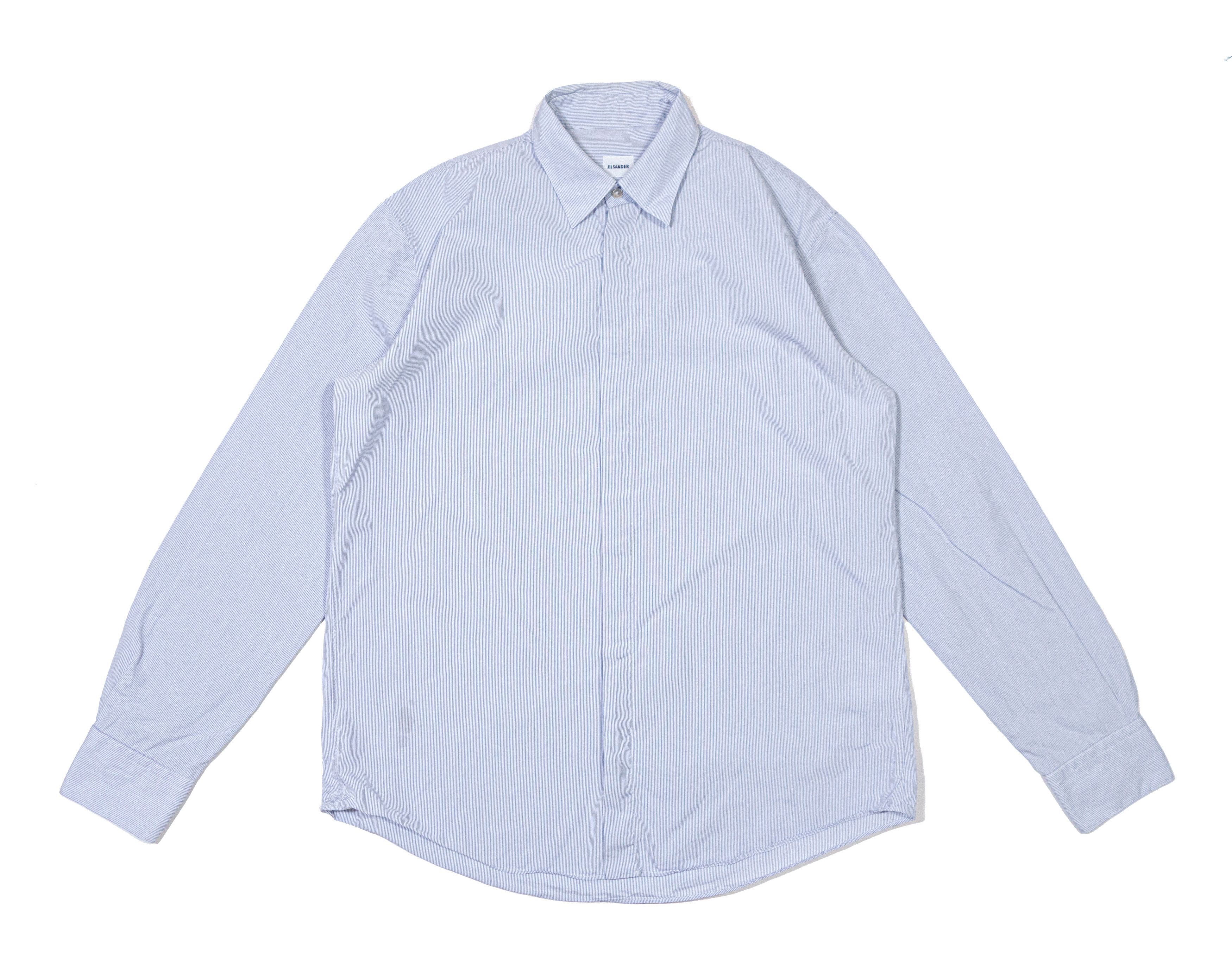Jil Sander 00S Stripes Longsleeve Dress Shirt Vintage Size US M / EU 48-50 / 2 - 1 Thumbnail