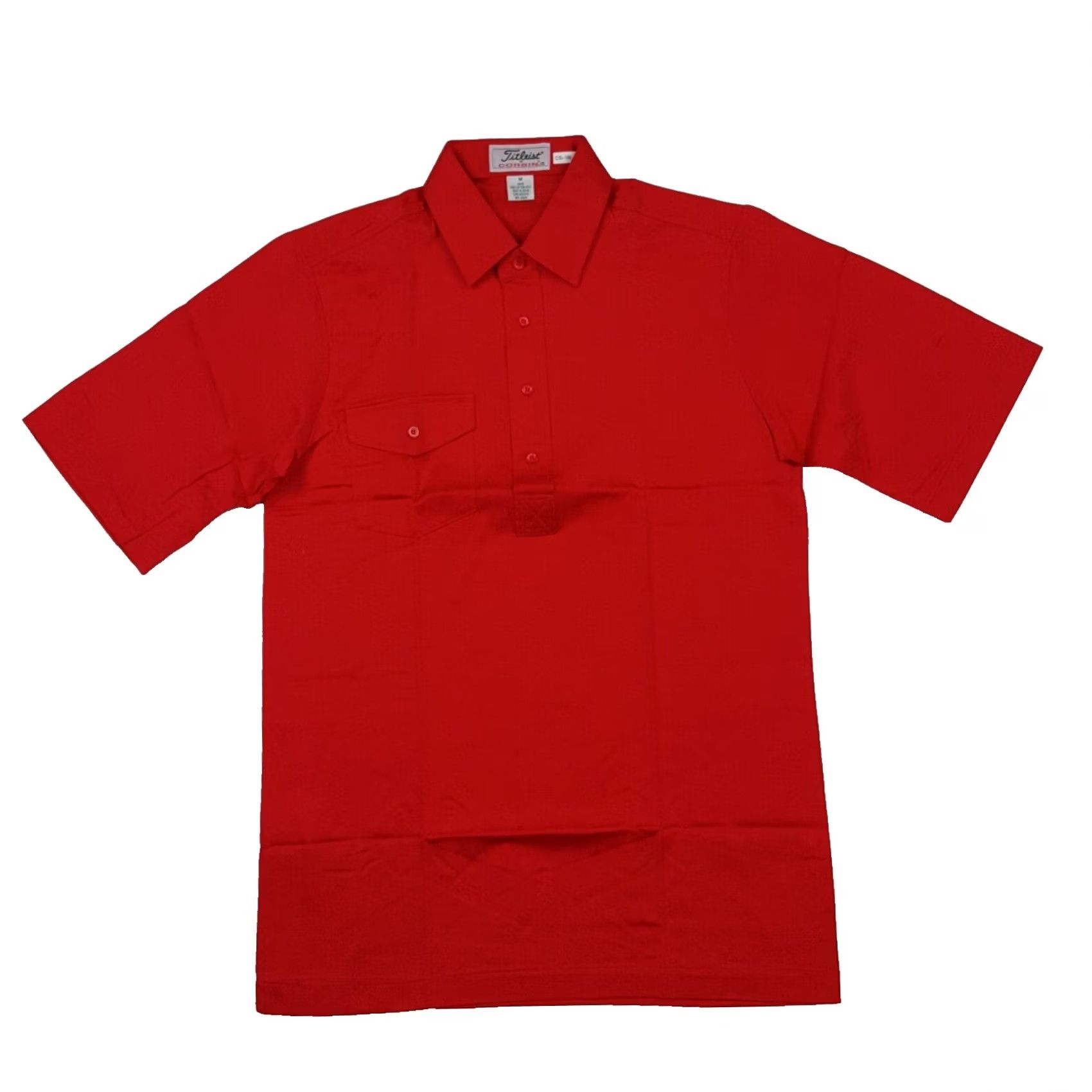 Titleist VINTAGE Titleist Polo Shirt Men Red Collared Short Sleeve Pullover Button Dress Shirt 90s Golf Casual Size M Size 40R - 2 Thumbnail