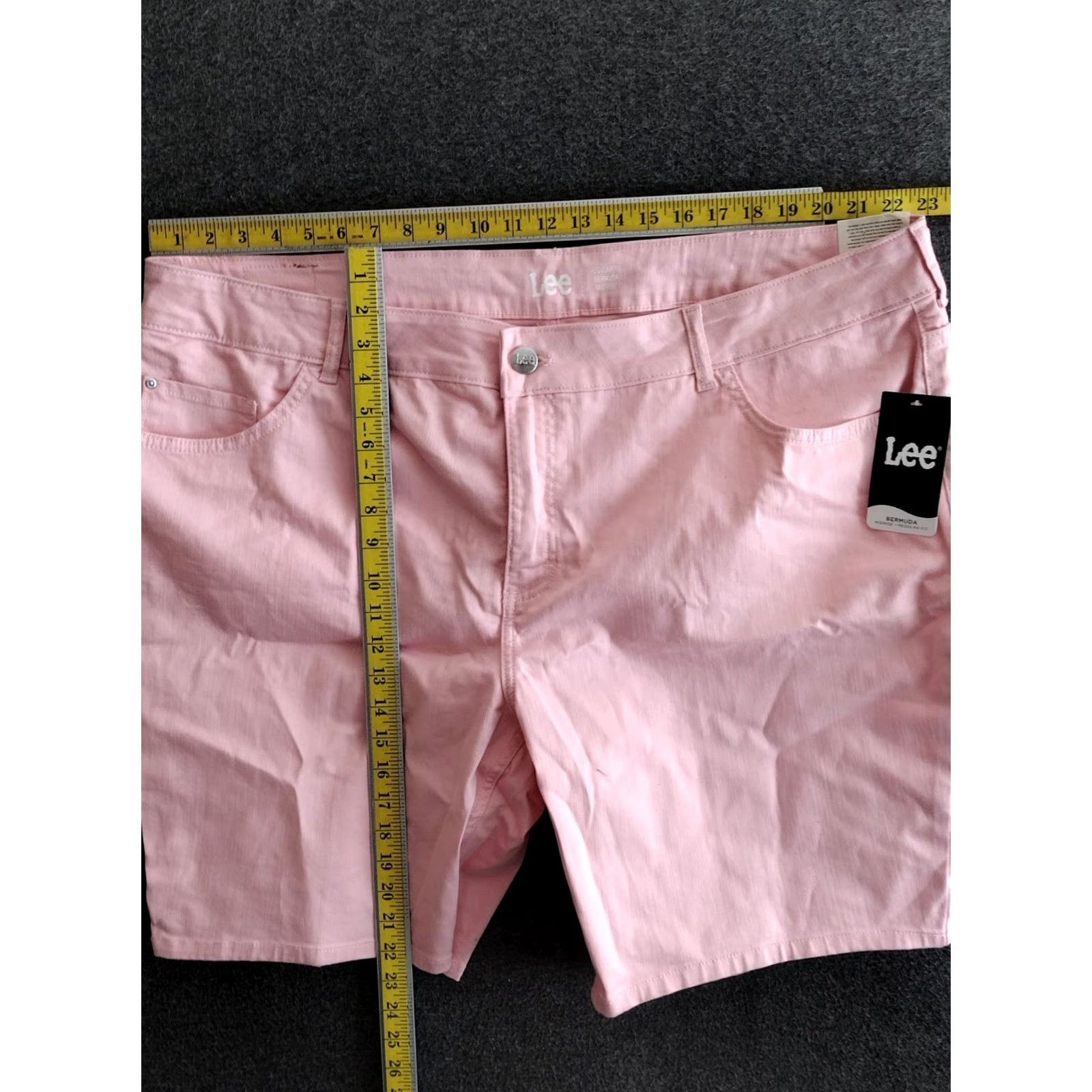 Lee Lee Bermuda Shorts Coral 26W Medium Womens Bermuda Shorts Coral 26W Medium Lee Size 26" / US 2 / IT 38 - 4 Thumbnail