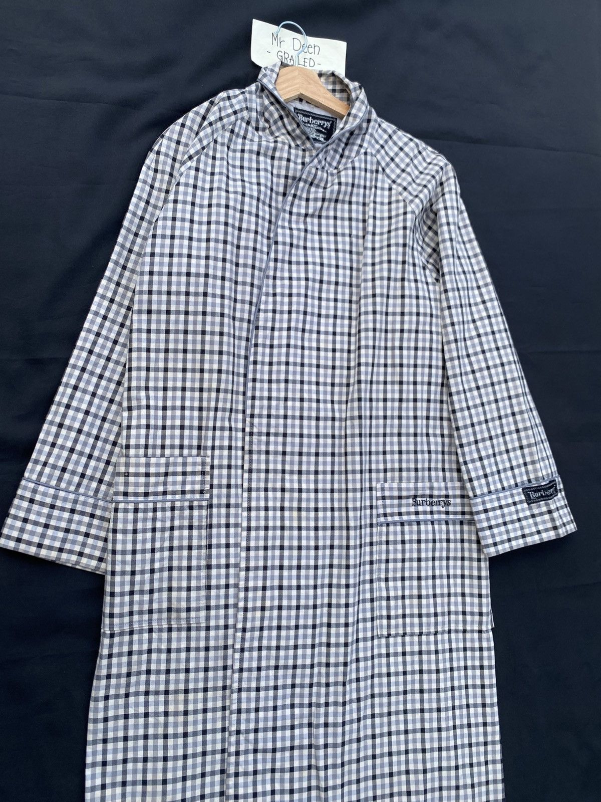 Burberry Vintage Burberry Checkered Long Coat Size US L / EU 52-54 / 3 - 6 Thumbnail