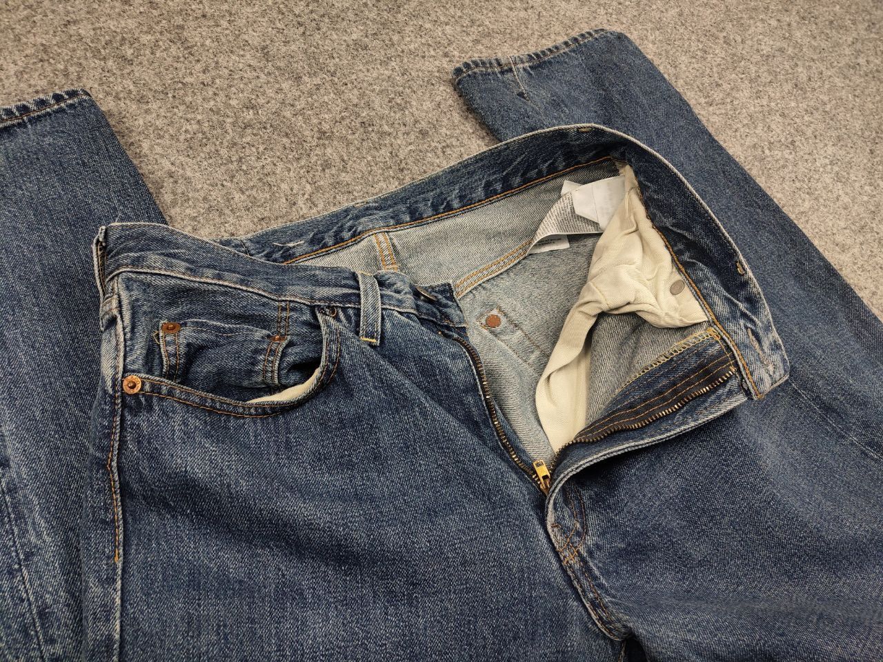 Levi's Vintage Levis Clothing Selvedge Denim Jeans Talon 50's Style Size US 30 / EU 46 - 14 Thumbnail