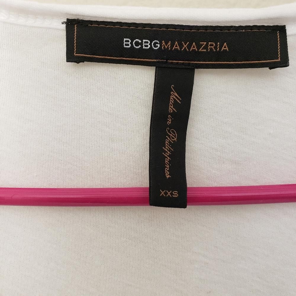 Bcbgmaxazria CT1346 BCBG MaxAzria Ladies White Long Sleeve T-shirt XXS Size XXS / US 00 / IT 34 - 3 Thumbnail