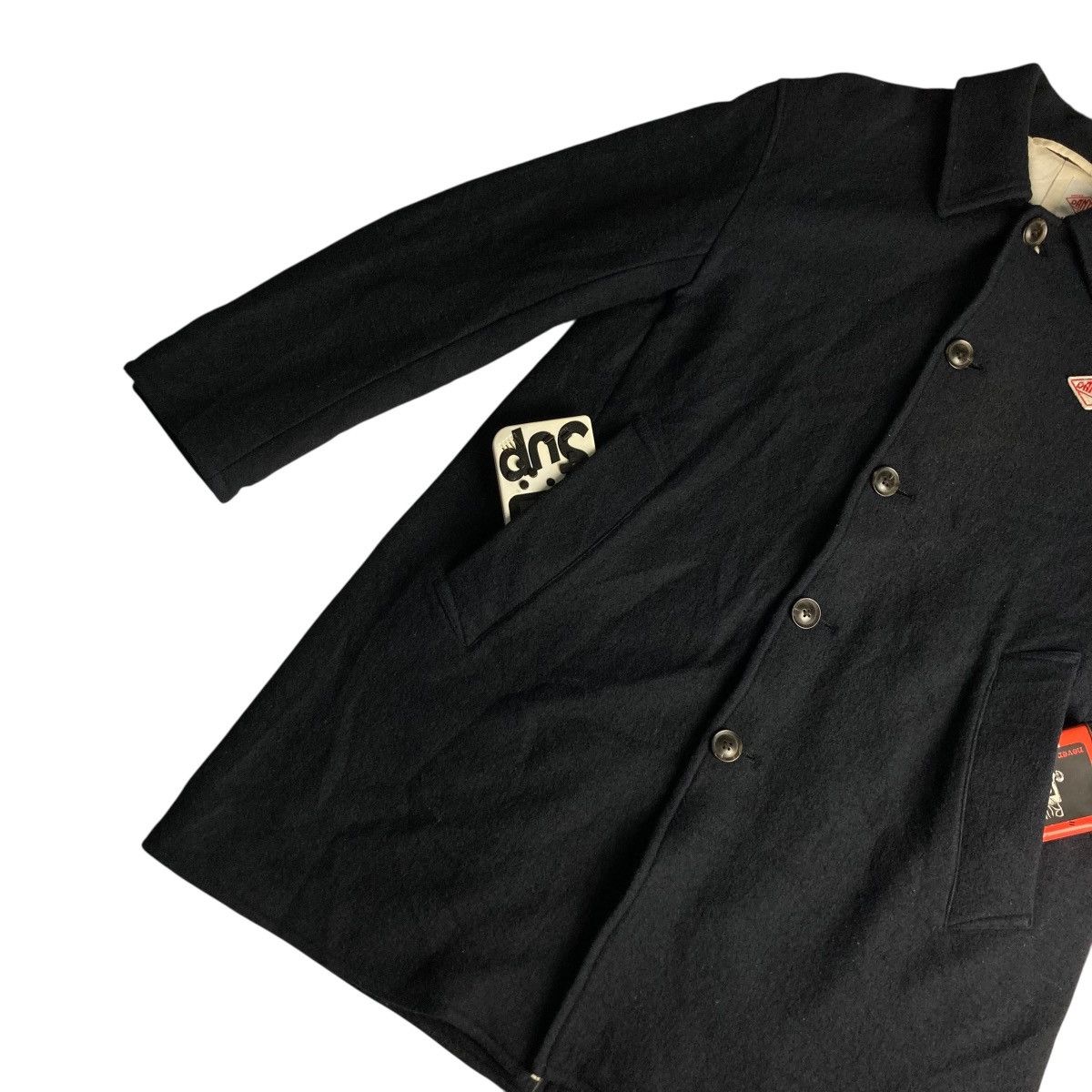 Danton 🇯🇵 DANTON VETEMENTS DE TRAVAIL BUTTON UP WOOL LONG JACKET Size US L / EU 52-54 / 3 - 3 Thumbnail