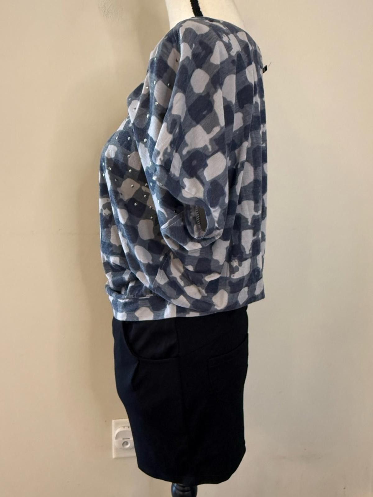 Other Vero Moda mini dress gray checker top black skirt pockets XS Size XS / US 0-2 / IT 36-38 - 3 Thumbnail