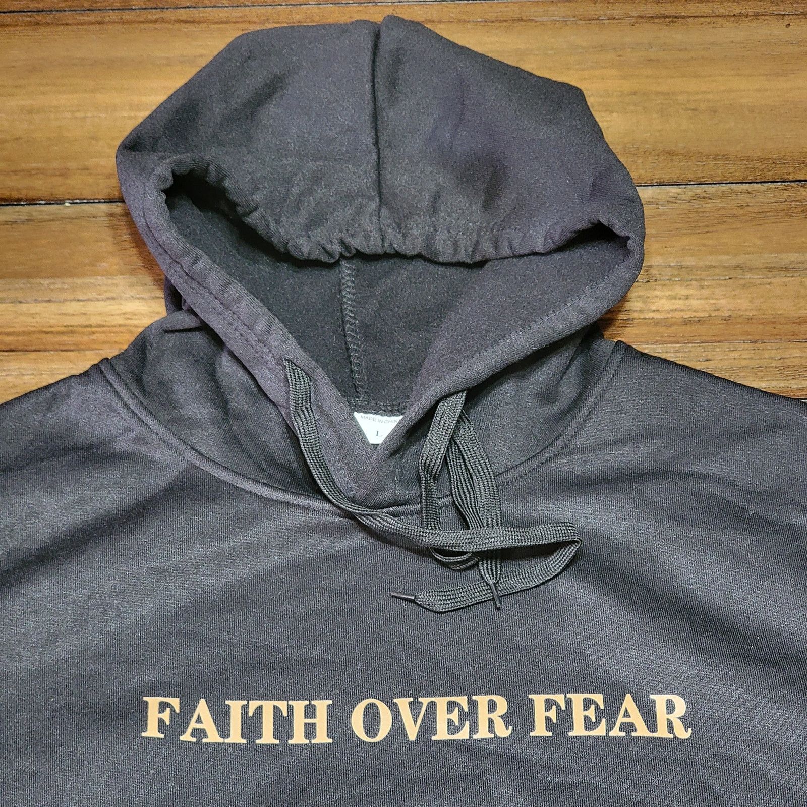 Other Faith Over Fear Unisex Hoodie "Psalms 118:6" - Size Large Size L / US 10 / IT 46 - 4 Thumbnail