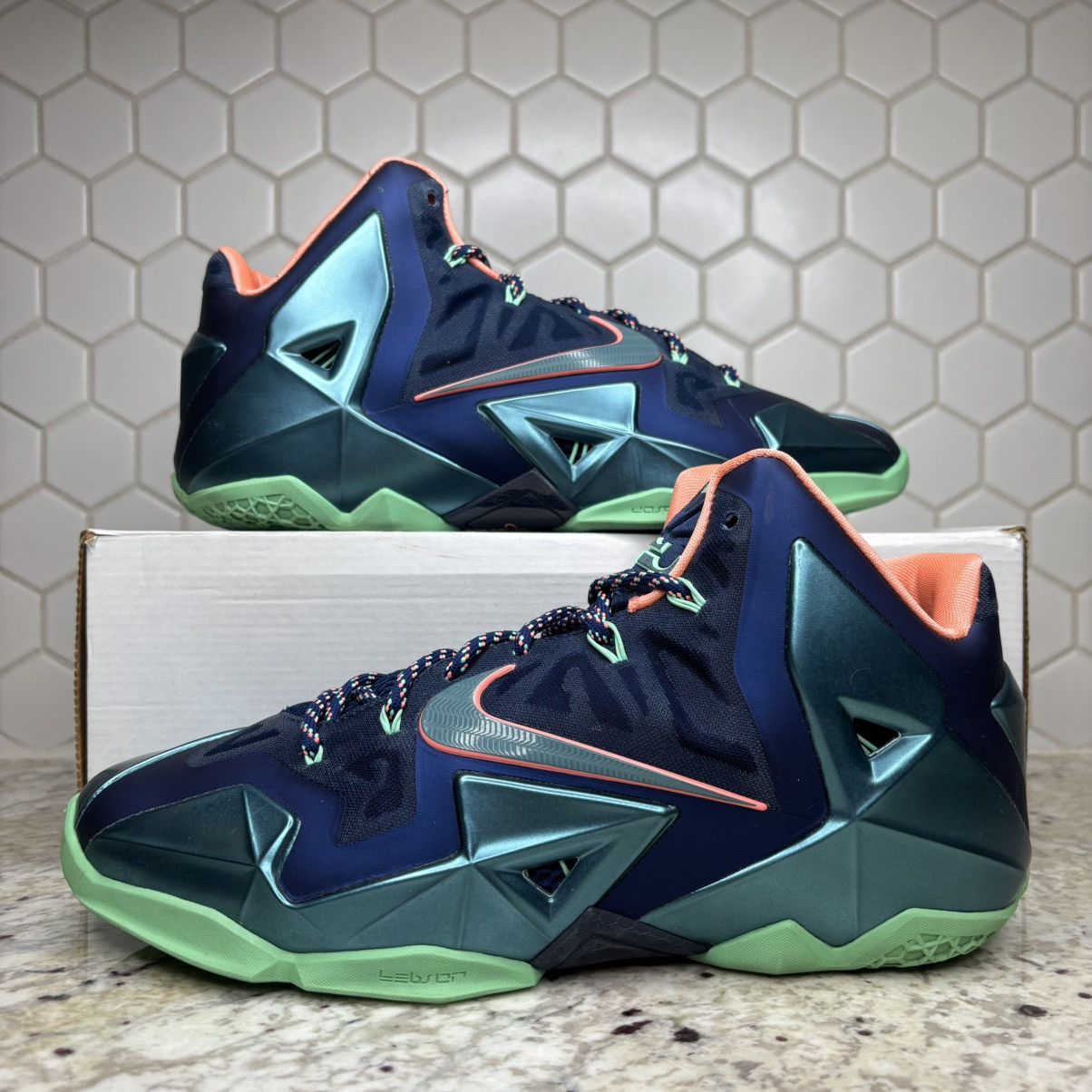 Nike Size 10.5-Nike LeBron 11 Akron vs. Miami Lightly Worn W/Box Size US 10.5 / EU 43-44 - 1 Thumbnail