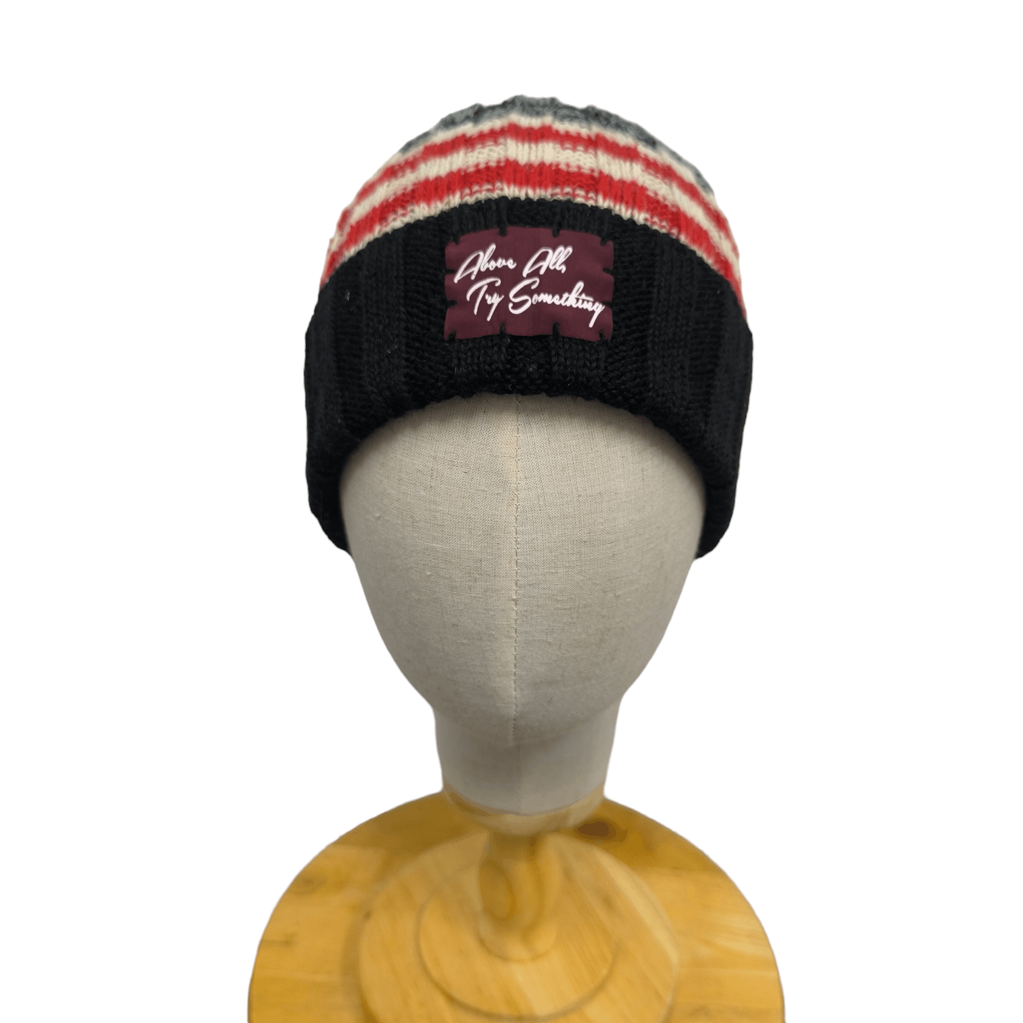 Japanese Brand ✨Japanese brand pixy planet patch stripes beanie hat Size ONE SIZE - 1 Thumbnail