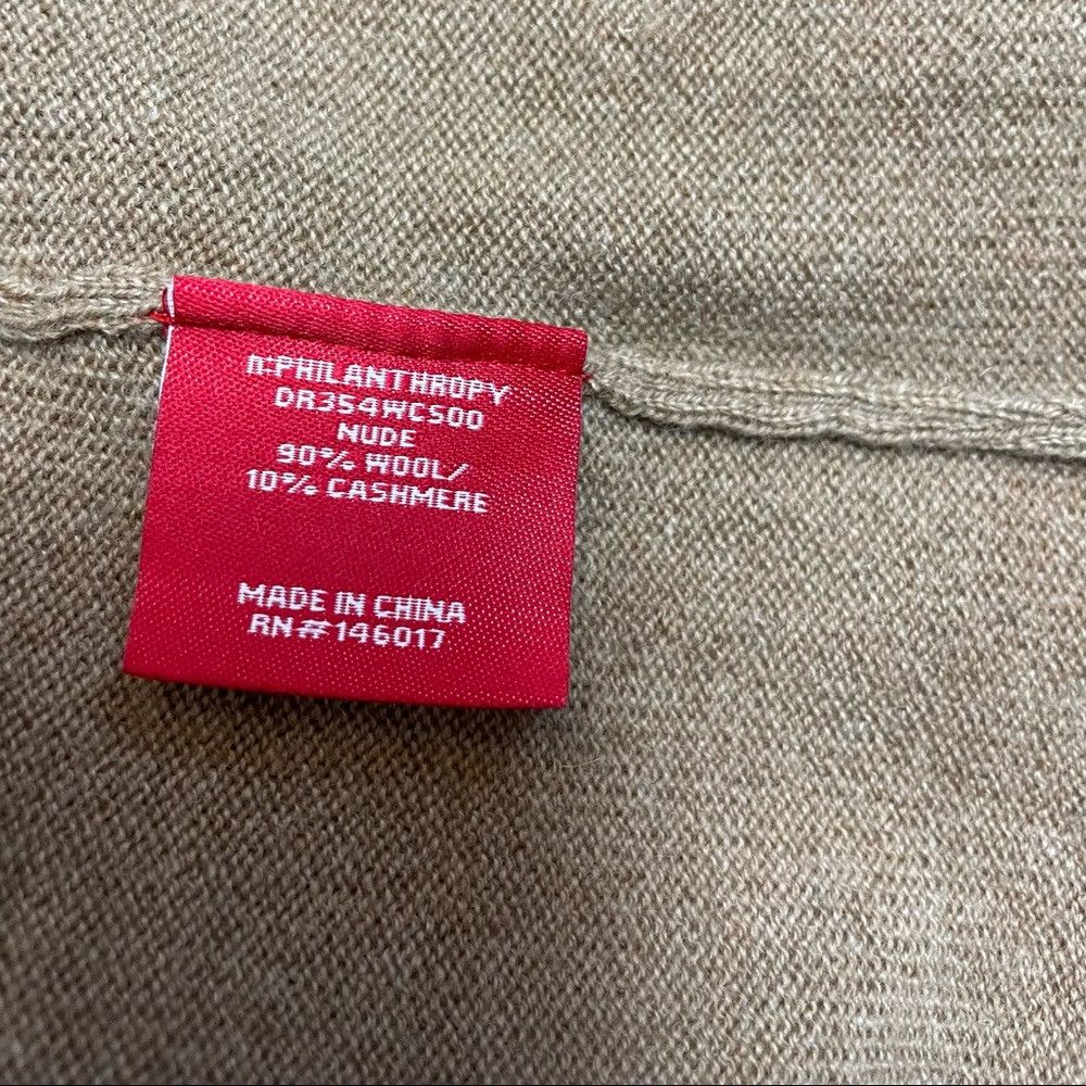 Anthropologie New n:Philanthropy Turtleneck Sweater Lace-up Back Wool Dre Size L / US 10 / IT 46 - 8 Thumbnail