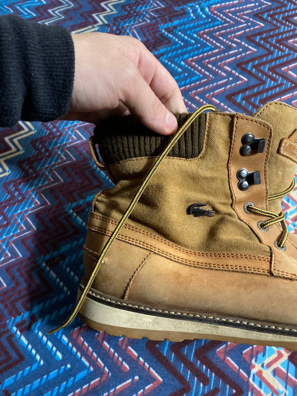 Lacoste × Vintage LACOSTE FREE SHIPPING size 9 US Classic Boots Leather Brown Size US 10 / EU 43 - 5 Thumbnail