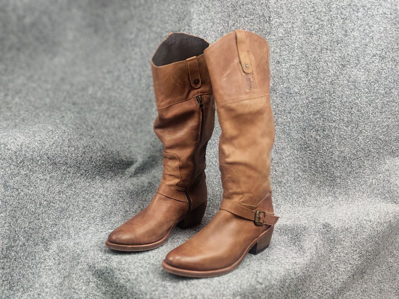 Sancho Boots Sancho Boots 9204 brown leather knee high zip Shoes Vintage Size US 10 / IT 40 - 6 Thumbnail