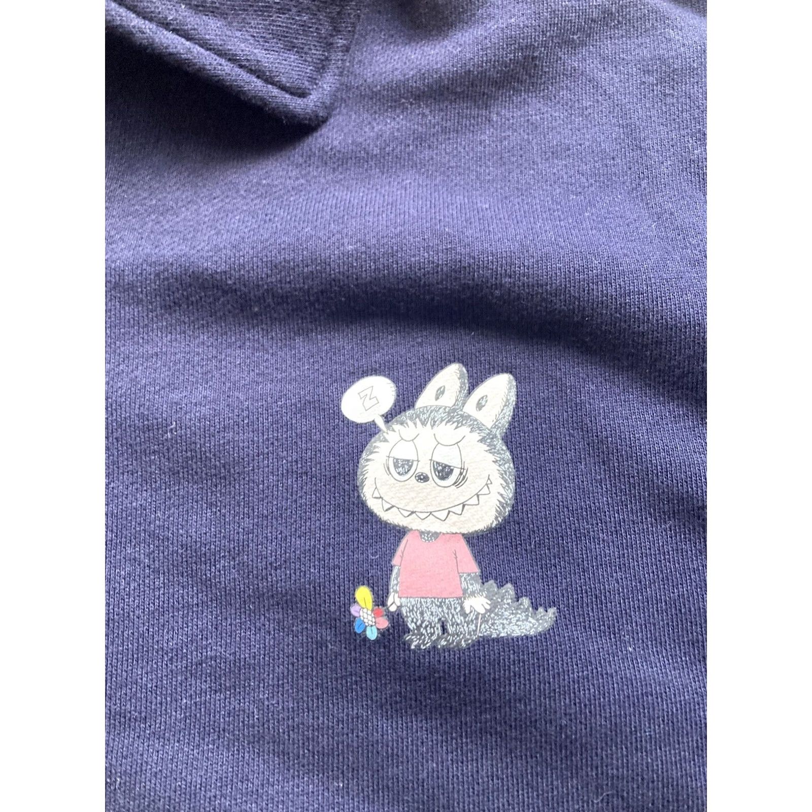 Uniqlo Uniqlo Sweatshirt x Pop Mart Labubu 1/4 Zip We Are the Monsters Size L Blue Womens Size L / US 10 / IT 46 - 6 Thumbnail