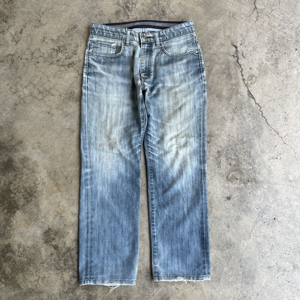 Edwin 🔥Vintage Edwin Premio Jeans Ripped Distress Denim Jeans Size US 32 / EU 48 - 1 Thumbnail