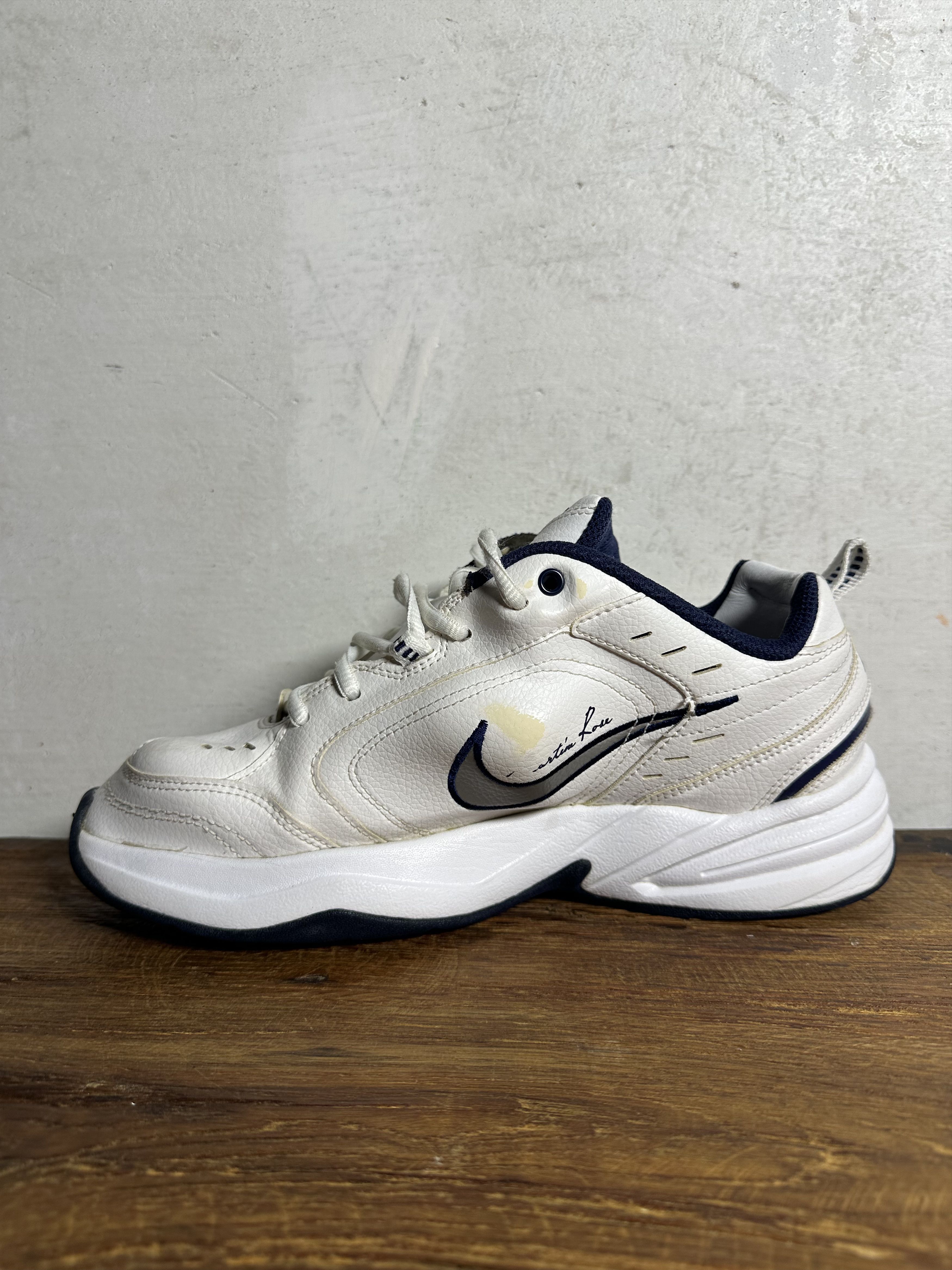 Martine Rose × Nike Nike Martine Rose Air Monarch IV White Navy Size US 7 / EU 40 - 3 Thumbnail