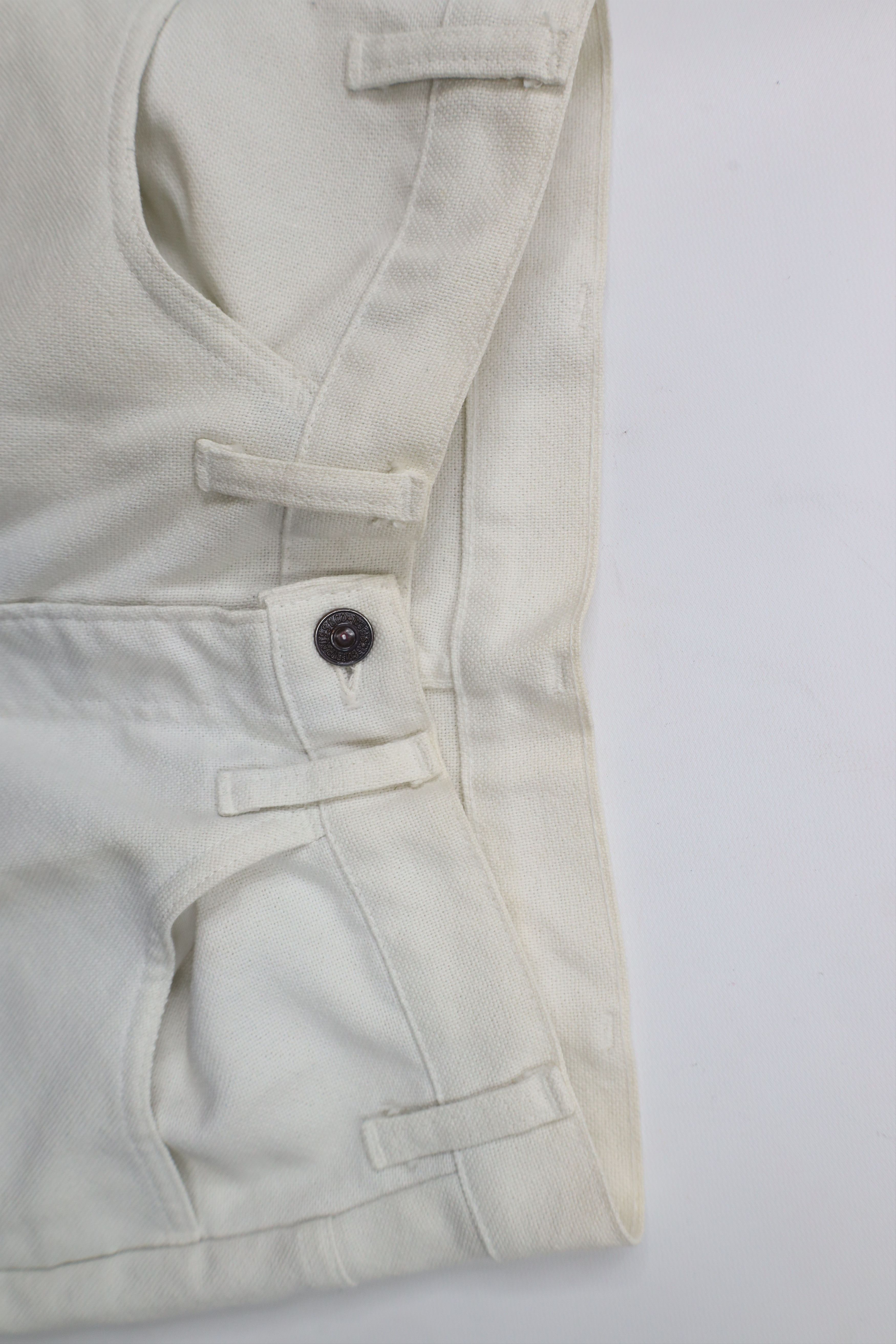 Levi's × Vintage Vintage 70s Levis Knit Wide Leg Bell Bottoms Pants White USA Size 28" / US 6 / IT 42 - 8 Thumbnail