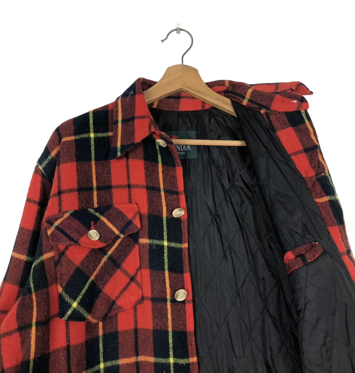 Japanese Brand 🔥VINTAGE BUTTON JACKET TASS FINDER HUNTING TARTAN DESIGN Size US L / EU 52-54 / 3 - 12 Thumbnail