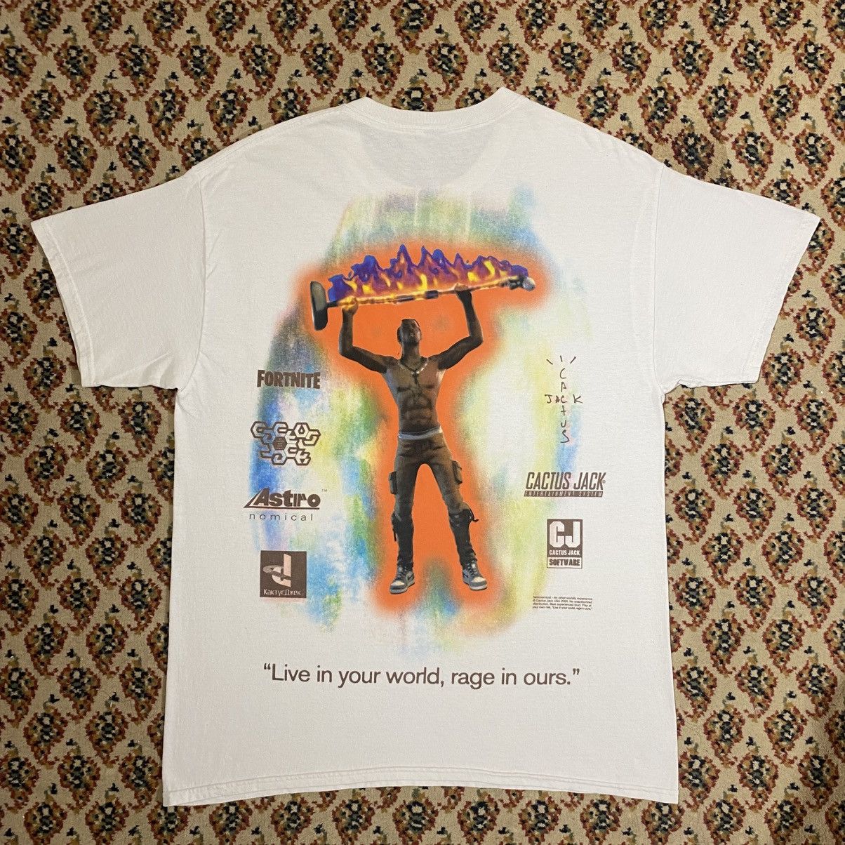 Travis Scott Travis Scott Cactus Jack Rage Emote Tshirt Size US M / EU 48-50 / 2 - 1 Thumbnail