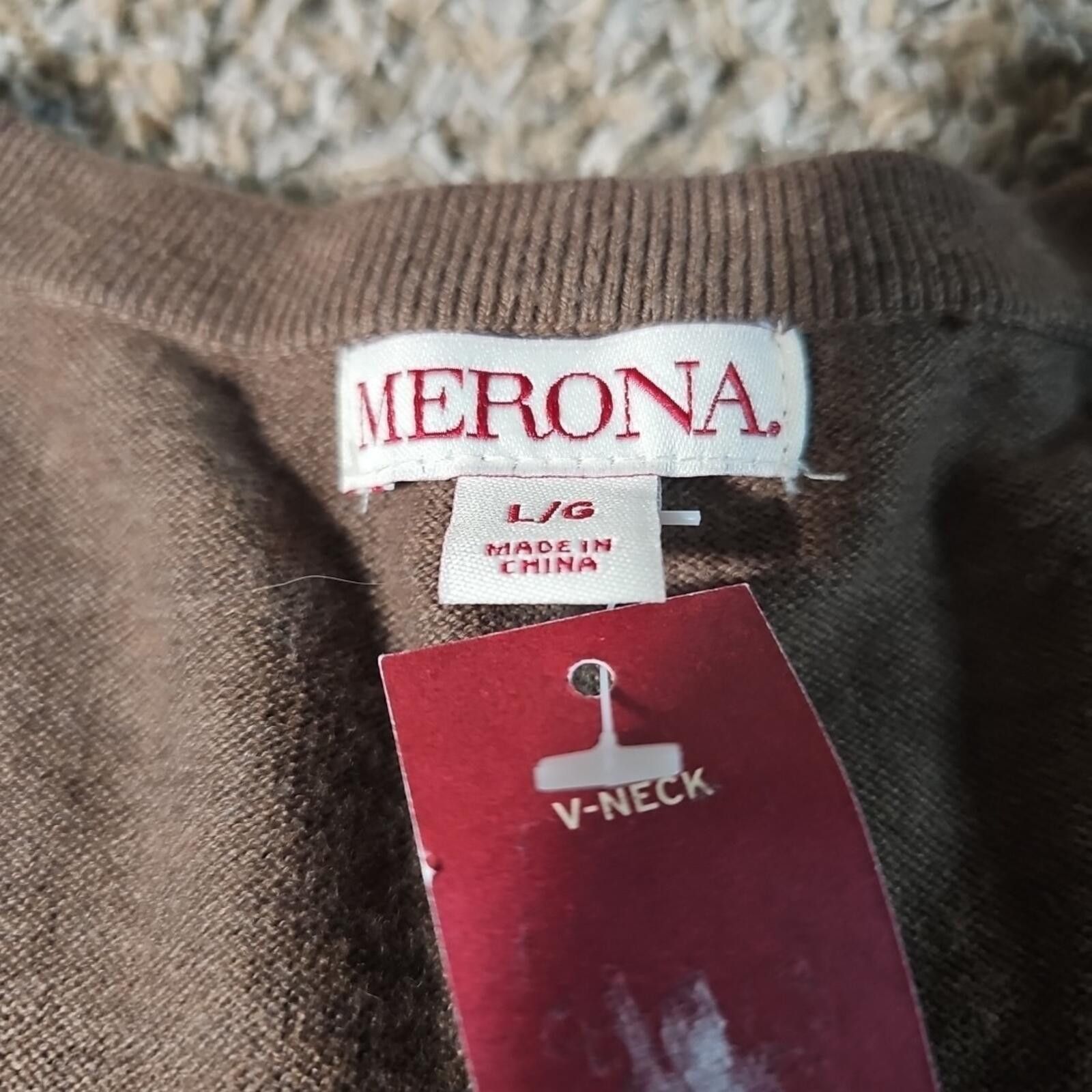 Merona Merona L Vneck Argyle NWT Sweater Size US L / EU 52-54 / 3 - 4 Thumbnail