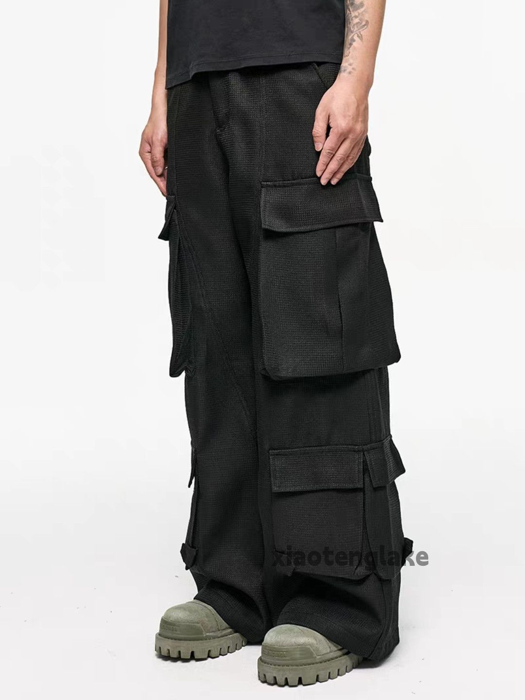 Designer × Japanese Brand × Vintage utility military tactical punk grunge patchwork pants Size US 30 / EU 46 - 4 Thumbnail