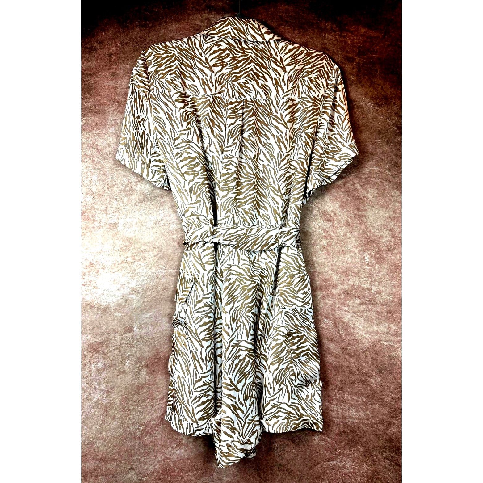 Other Lita by Ciara Animal Print Romper - Neutral Tiger - size M Size 30" / US 8 / IT 44 - 8 Thumbnail