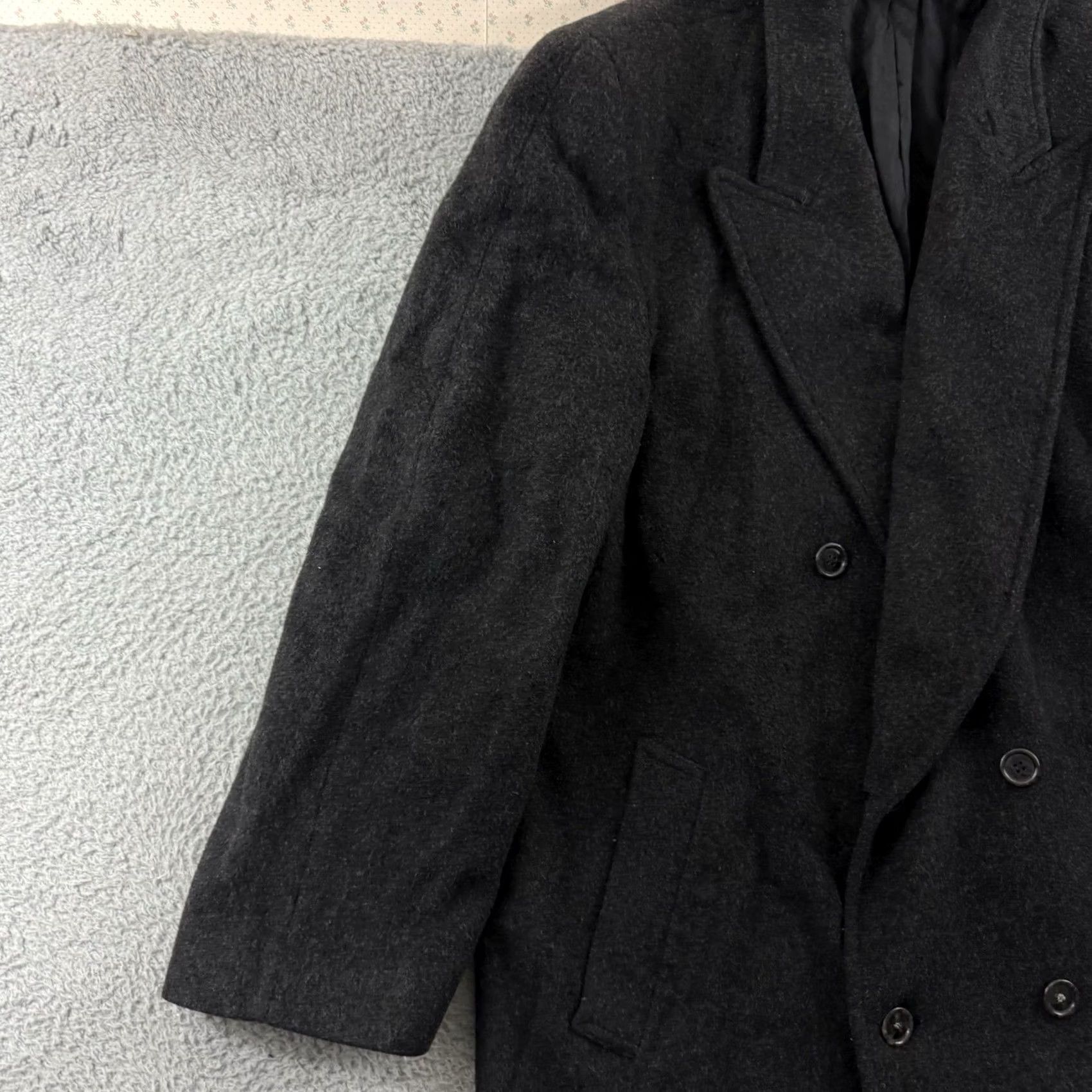 Vintage VINTAGE Nino Cerruti Coat Men 46L Gray Trench Wool Cashmere Overcoat Double Breast Long Coat Size US S / EU 44-46 / 1 - 4 Thumbnail