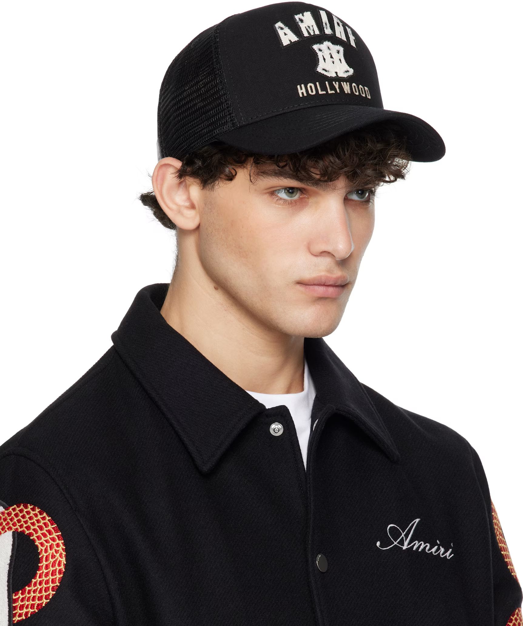 Amiri AMIRI Black 'MA' Hollywood Trucker Cap Size ONE SIZE - 2 Thumbnail