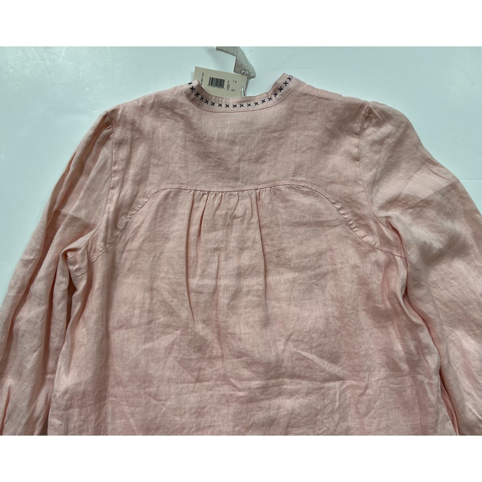 linen blend dresses Long Linen Rustic Dress Small
