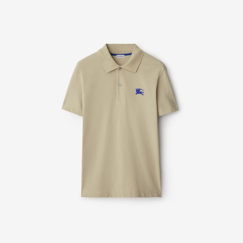 Burberry o1B3y1r0426 Cotton Polo Shirt in Beige Size US S / EU 44-46 / 1 - 1 Thumbnail