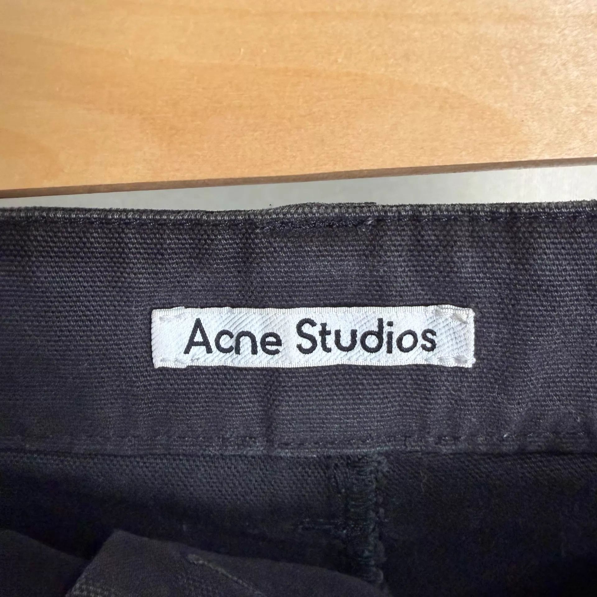 Acne Studios Acne SS24 loose work pants 34 women's charcoal Size 24" / US 00 / IT 34 - 3 Thumbnail