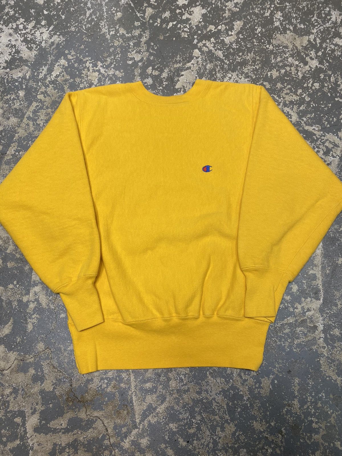 Champion × Vintage Vintage Champion Reverse Weave Yellow 90s Sweatshirt Size US M / EU 48-50 / 2 - 8 Thumbnail
