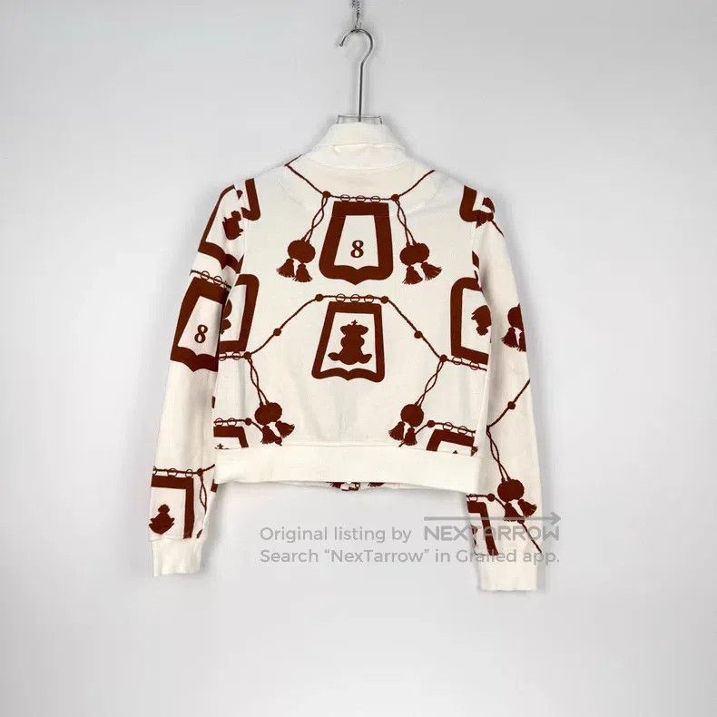 Hermes Hermes White and Brown Rope Pattern Jacket Size XS / US 0-2 / IT 36-38 - 4 Thumbnail
