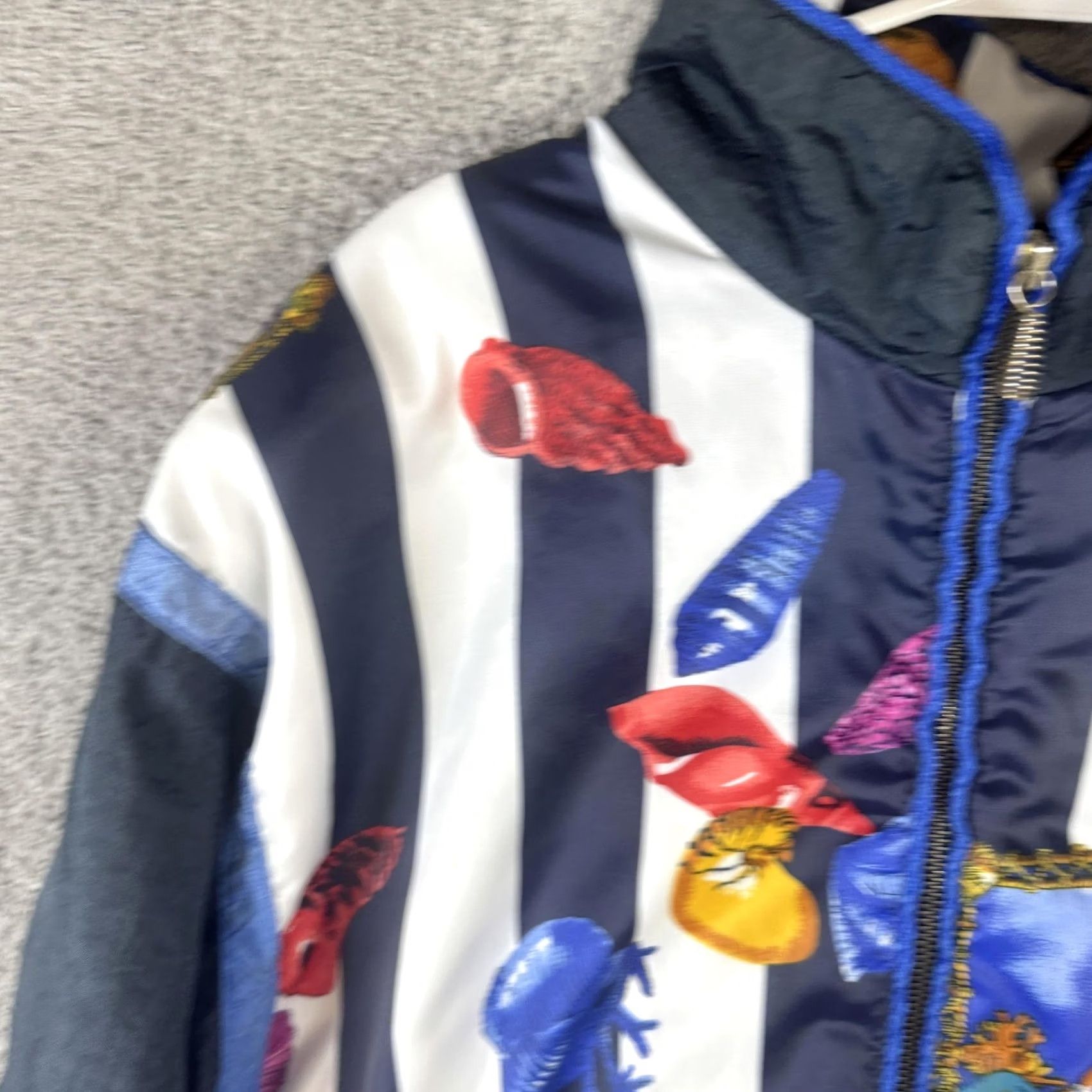 Vintage VINTAGE RZR Original Jacket Womens L Blue Seashell Full Zip Windbreaker Size L / US 10 / IT 46 - 5 Thumbnail