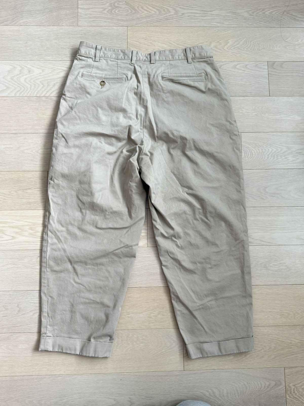 Beams Plus Two pleat khaki Size US 33 - 2 Thumbnail