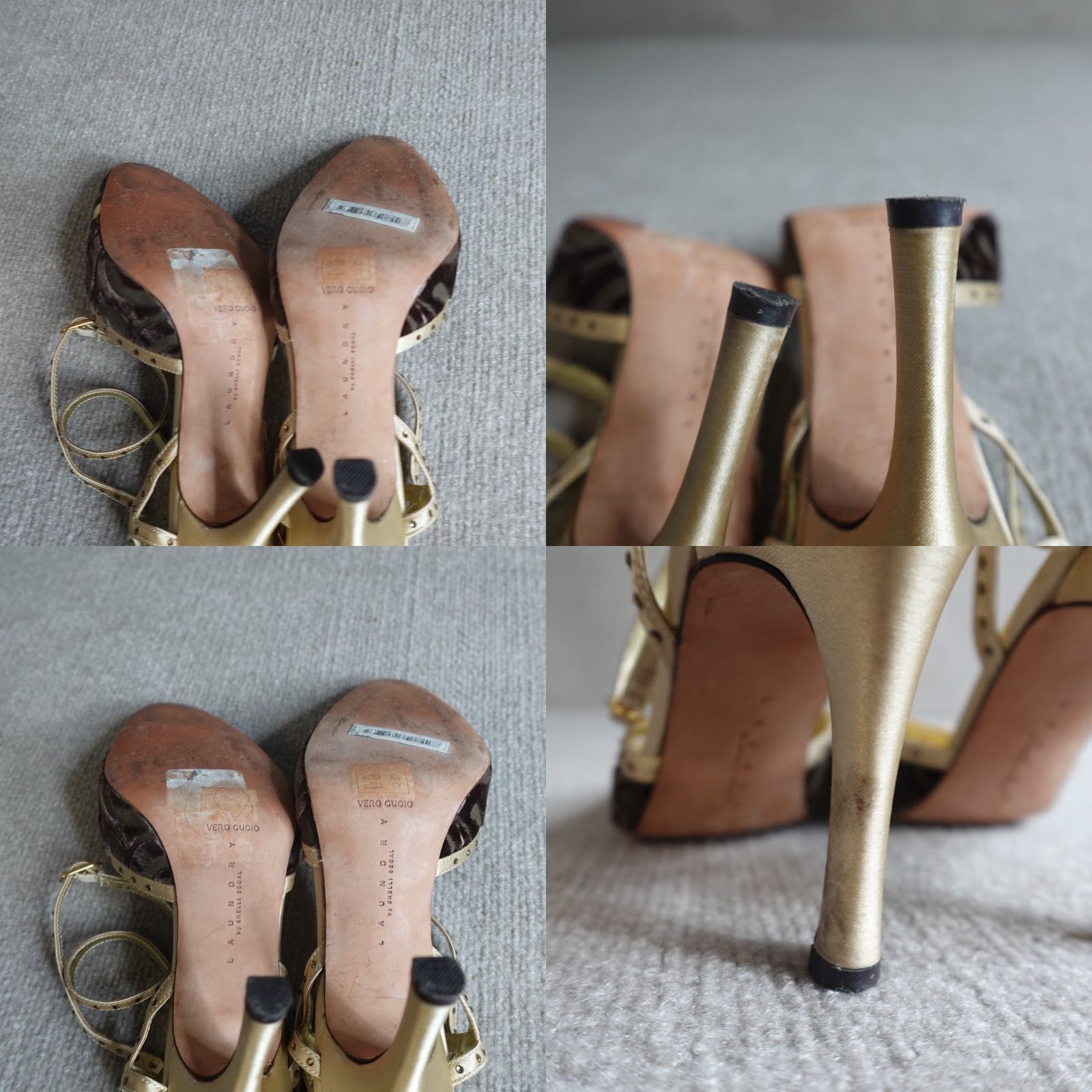 Laundry by Shelli Segal Laundry by Shelli Segal Womens Heels 8.5 Brown Velvet Strappy Pumps Buckle Ankle Strap Stiletto High Heel Party/Cocktail Leather Lining Vintage: No Size US 9 / IT 39 - 8 Thumbnail
