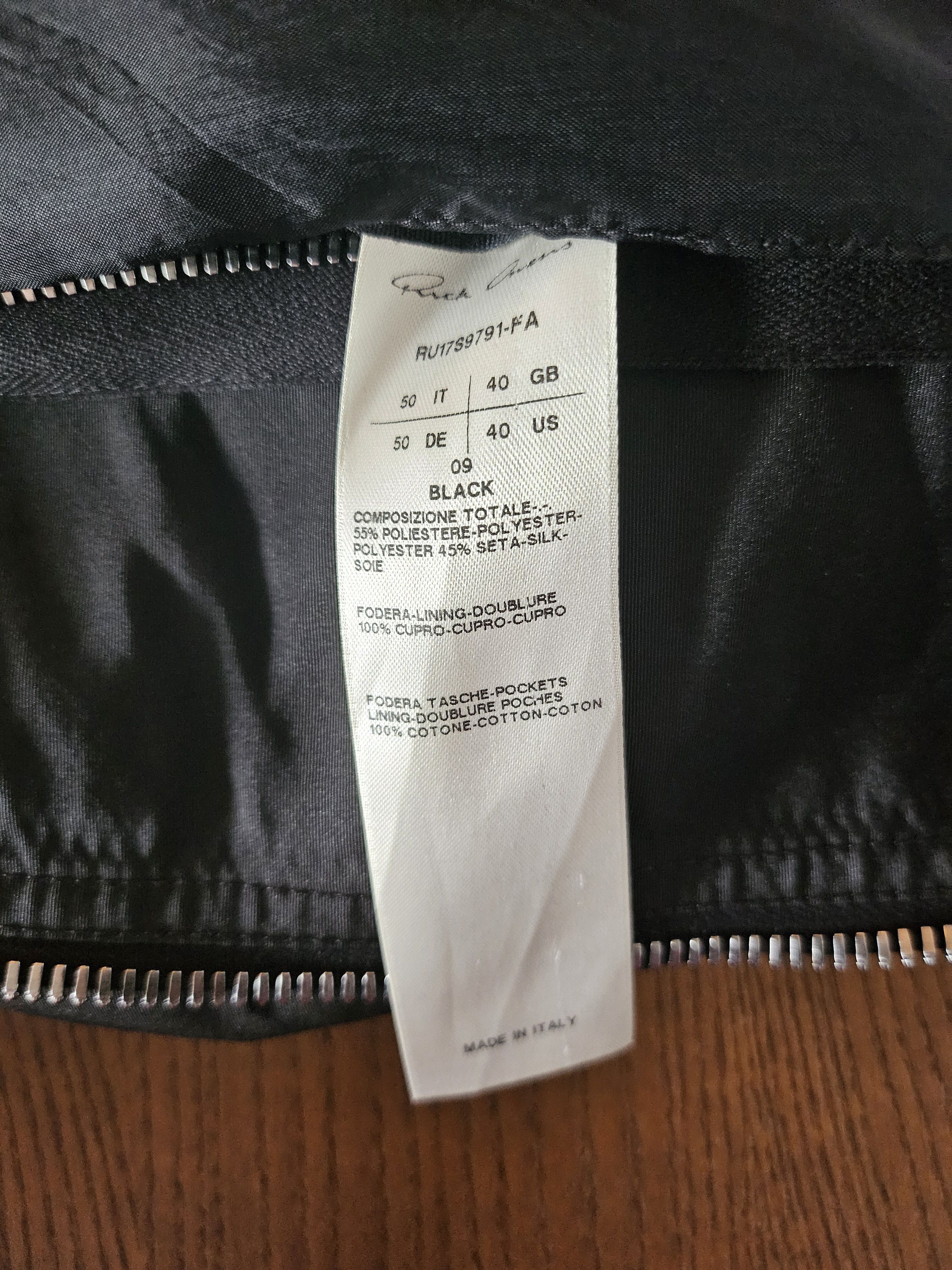 Rick Owens Polyester/Silk Bomber Size US M / EU 48-50 / 2 - 4 Thumbnail