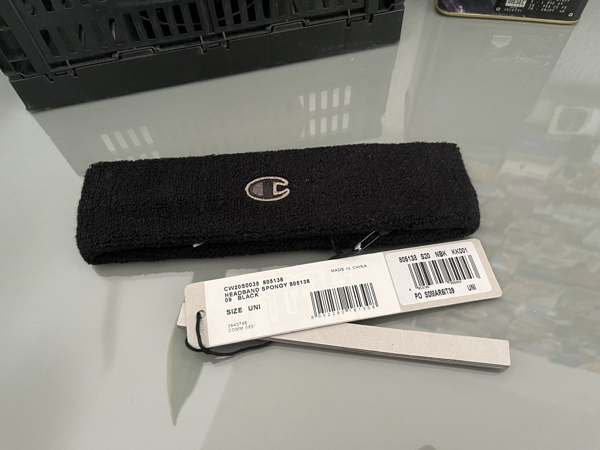 Champion × Rick Owens Rick Owens Headband with Champion-Logo-Patch Size ONE SIZE - 2 Thumbnail