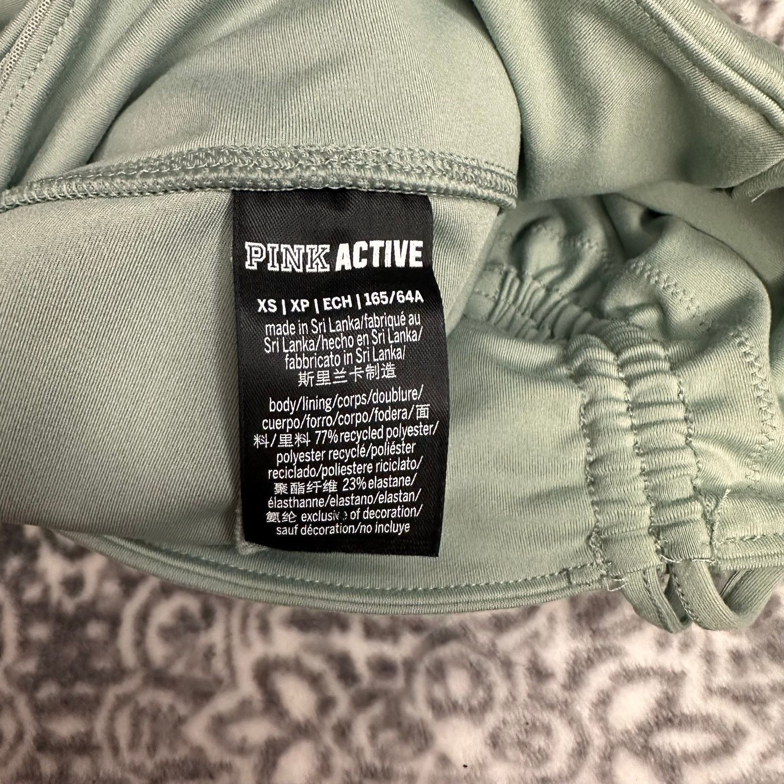 Victoria's Secret PINK Leggings Size XS Iceberg Green Size 26" / US 2 / IT 38 - 6 Thumbnail
