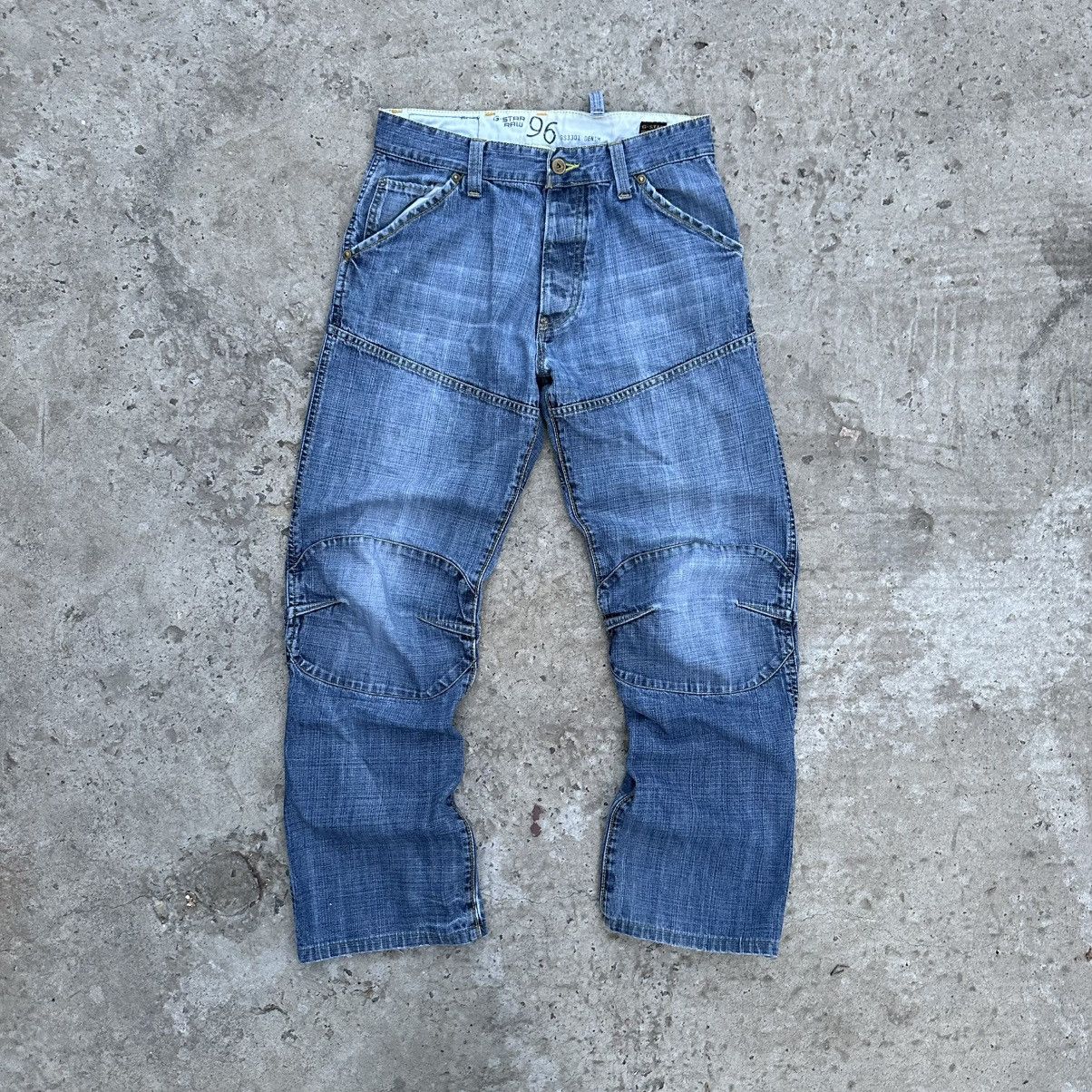 G-Star VTG Japanese G-Star Raw Jeans Double Knee W32xL34 Crazy Fit Size US 32 / EU 48 - 2 Thumbnail
