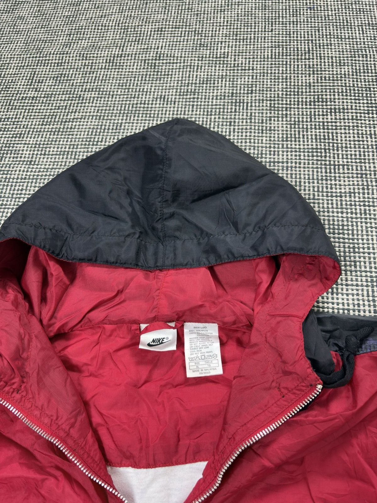 Nike 90s Nike ZIP up track jacket windbreaker szelest ortalion Size US XL / EU 56 / 4 - 3 Thumbnail