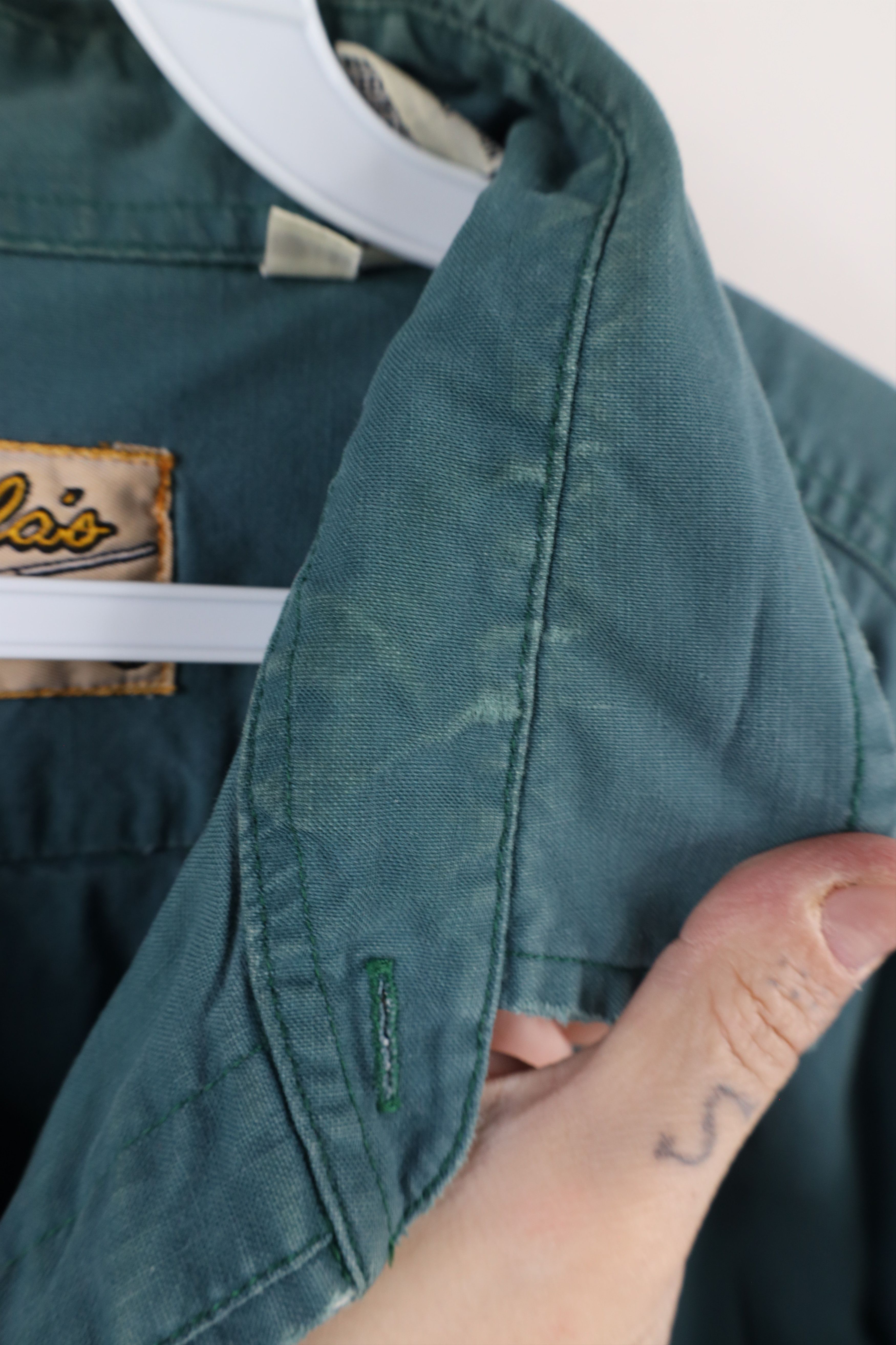 Cabelas × Vintage Vintage 90s Cabelas Bush Short Sleeve Button Shirt Green Size US XL / EU 56 / 4 - 10 Thumbnail