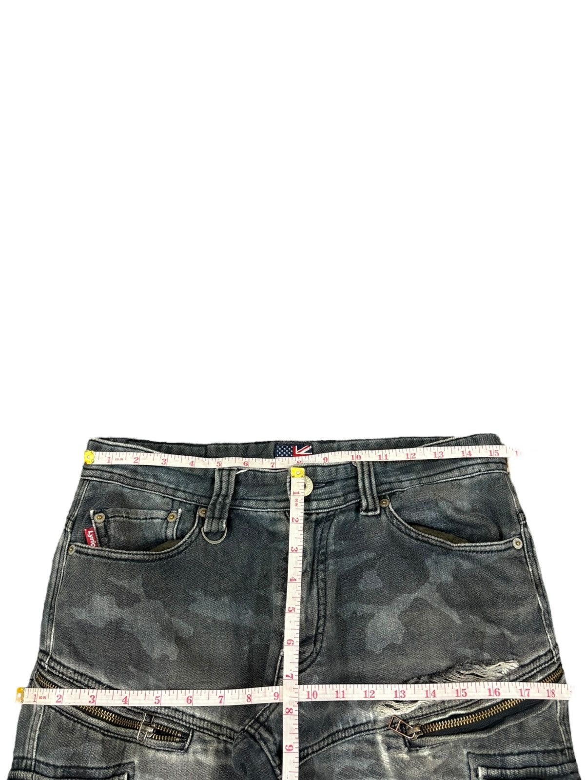Japanese Brand Vintage Japanese Camo Style Distressed Tactical Cargo Jeans Size US 31 - 10 Thumbnail