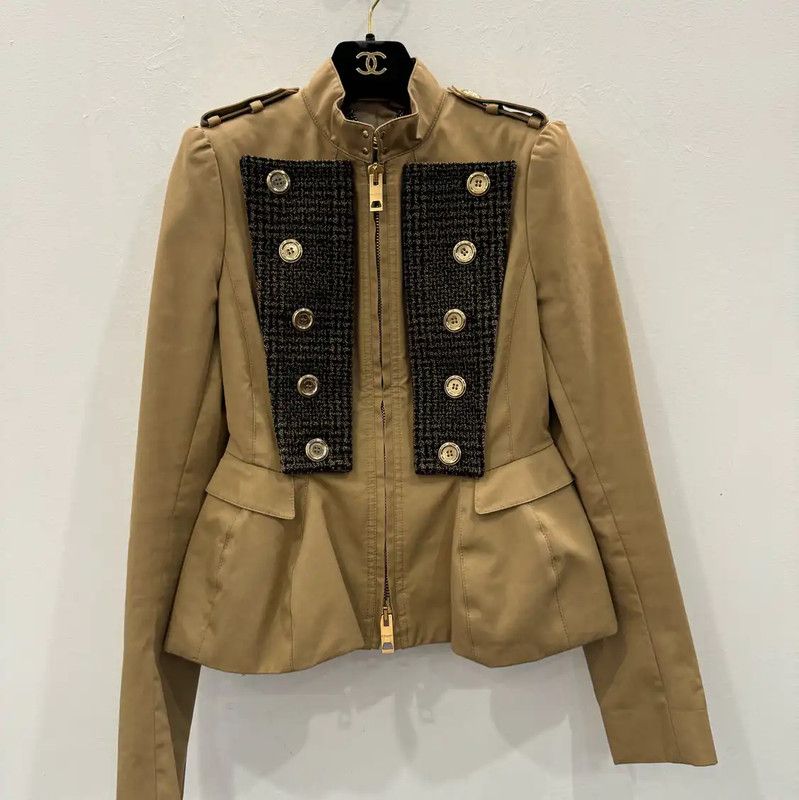 Burberry Burberry Brown Cotton Women's Jacket Size S / US 4 / IT 40 - 1 Thumbnail