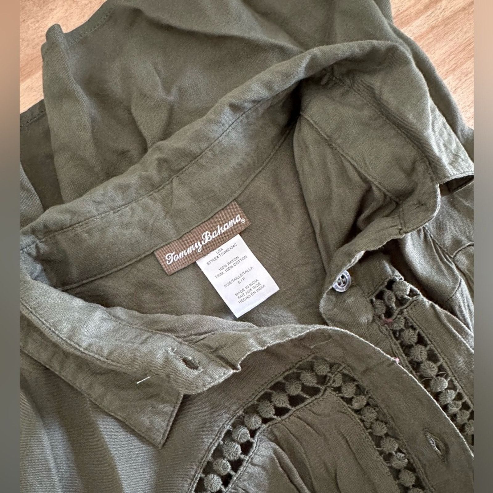 Tommy Bahama NWOT - Tommy Bahama button down shirt - green Size S / US 4 / IT 40 - 4 Thumbnail