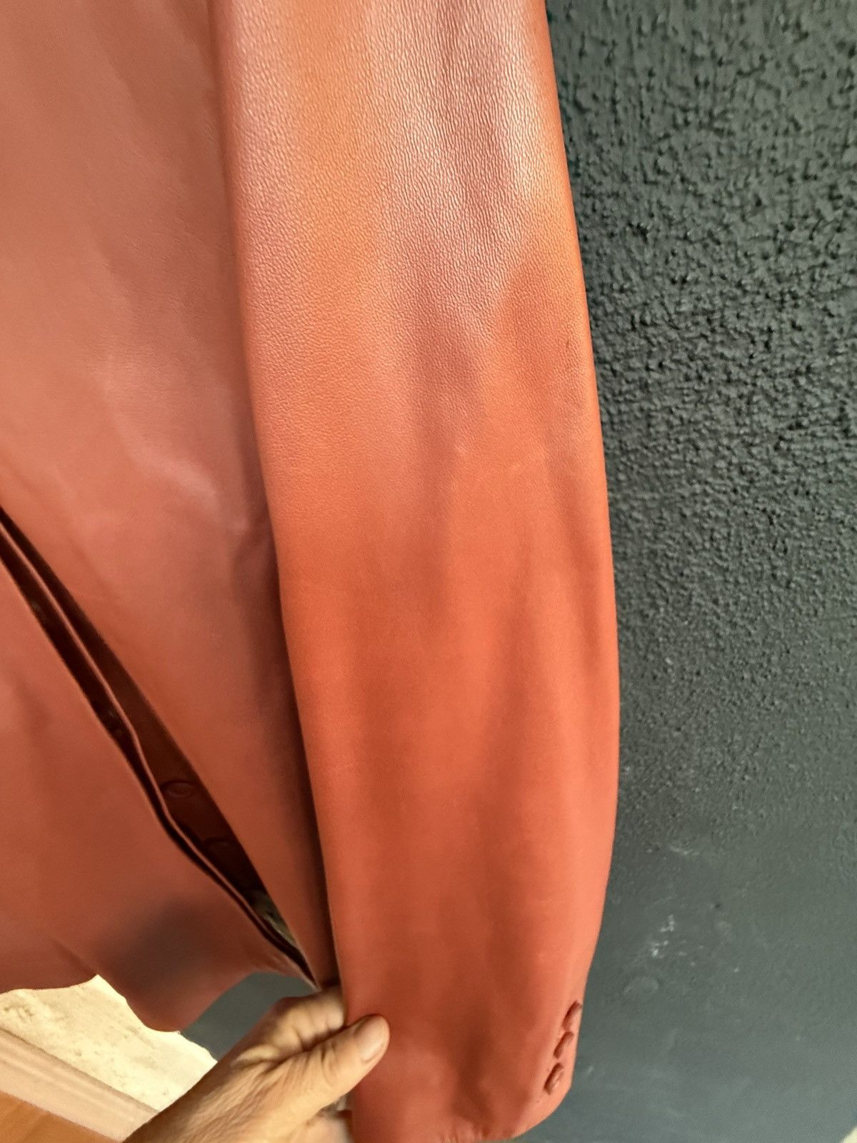 Yves Saint Laurent 70’s YSL Rive Gauche leather jacket + Wool trouser set 38 Size S / US 4 / IT 40 - 10 Thumbnail