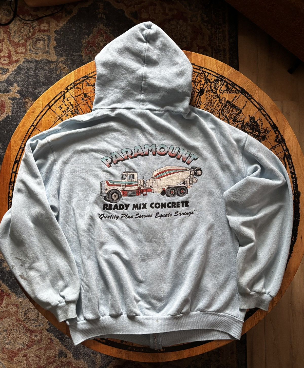 Vintage Vintage 80s Thrashed/Distressed Paint Graphic Zip Hoodie Size US XL / EU 56 / 4 - 3 Thumbnail